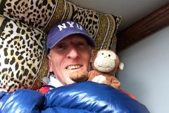 02D Jerome Ryan And Dangles Resting In Our Bunk Bed Inside My Accommodation At Garabashi Camp 3730m To Climb Mount Elbrus